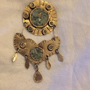 Mid Century Brutalist Brooch